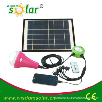 Fashion CE solar home lighting with 3 LED bulbs